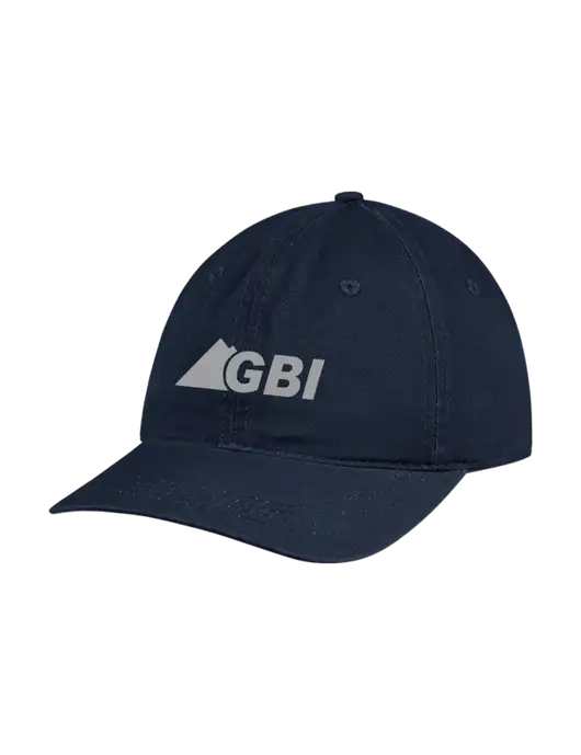 Garment Washed Unstructured Twill Navy Cap w/Great Basin Industrial Logo