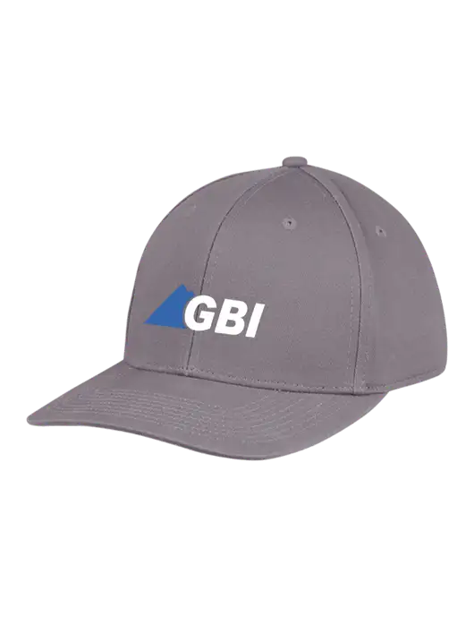 Premium Modern Structured Twill Charcoal Snapback Cap w/Great Basin Industrial Logo