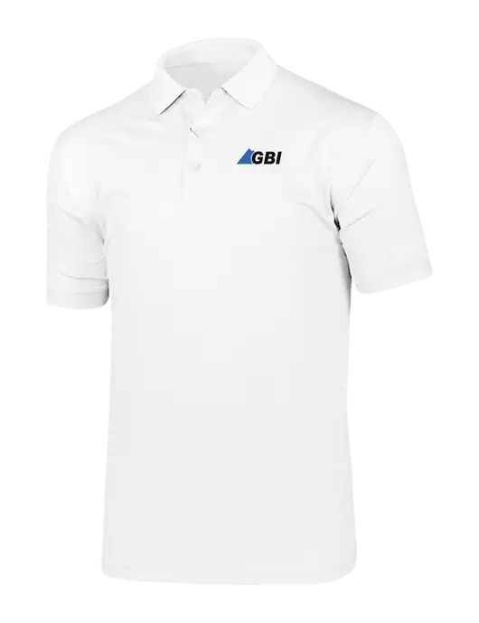 Callaway Vibrant Bright White Ventilated Polo w/Great Basin Industrial Logo
