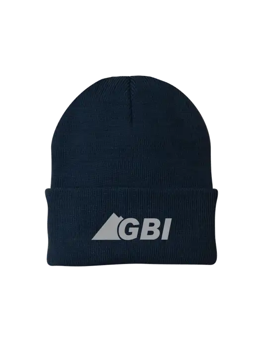 Navy Knit Cap w/Great Basin Industrial Logo
