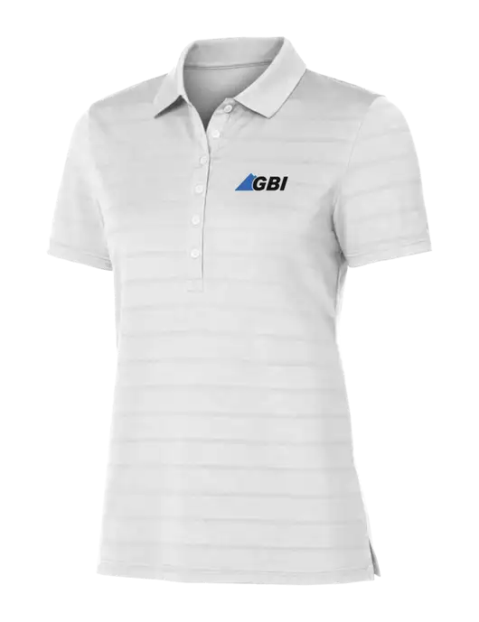 Callaway Womens Bright White Ventilated Polo w/Great Basin Industrial Logo