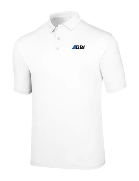 Callaway Opti-Dri White Chev Polo w/Great Basin Industrial Logo