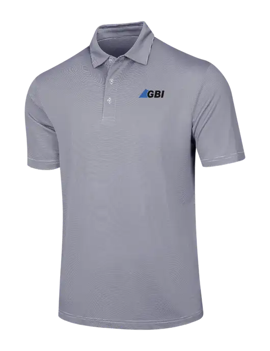 Callaway Navy Fine Line Stripe Polo w/Great Basin Industrial Logo