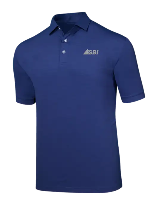 Callaway Navy Fashion Tonal Polo w/Great Basin Industrial Logo
