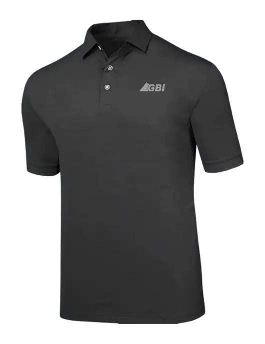 Callaway Black Fashion Tonal Polo w/Great Basin Industrial Logo