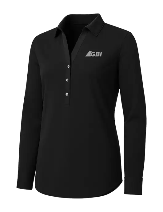 Womens Black City Stretch Shirt w/Great Basin Industrial Logo