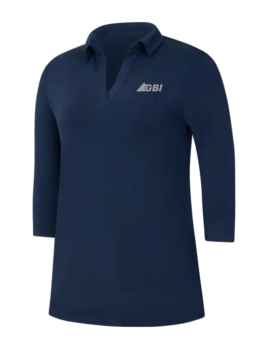 Navy Womens Luxe Knit Tunic w/Great Basin Industrial Logo
