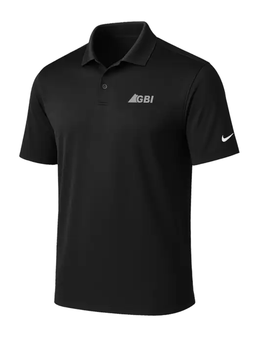 NIKE Black Victory Solid Polo w/Great Basin Industrial Logo