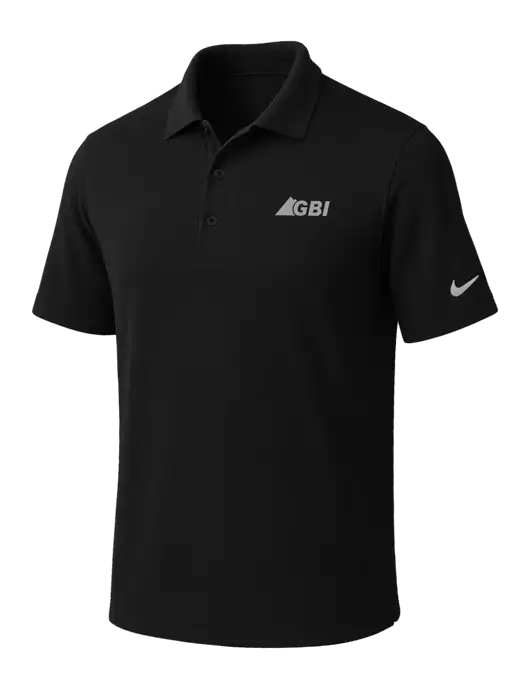 NIKE Black Dri-Fit Micro Pique Polo w/Great Basin Industrial Logo
