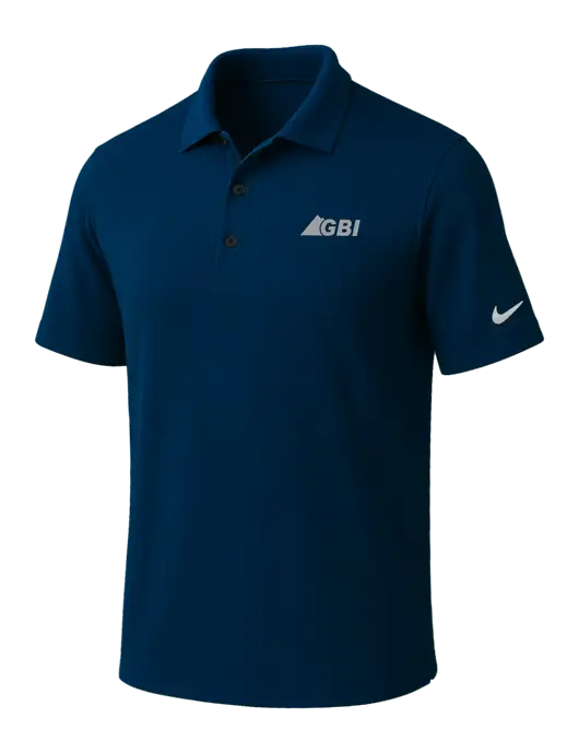 NIKE Navy Dri-Fit Micro Pique Polo w/Great Basin Industrial Logo