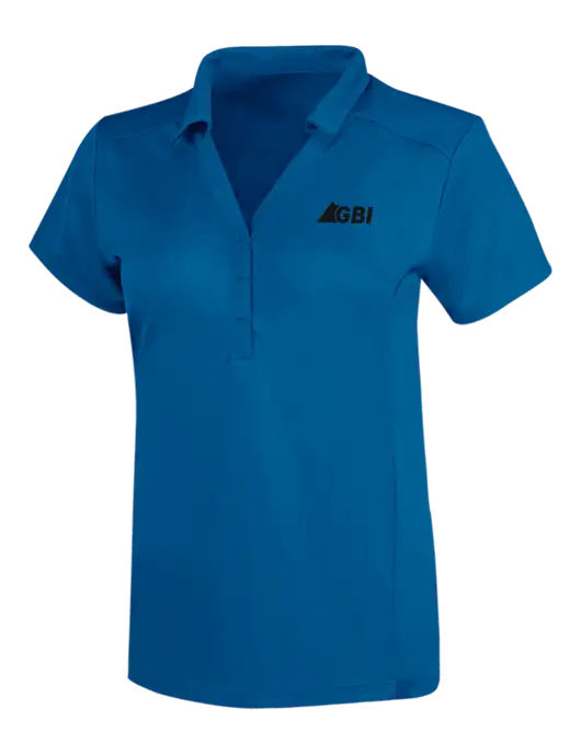 OGIO Royal Blue Womens Framework Polo w/Great Basin Industrial Logo