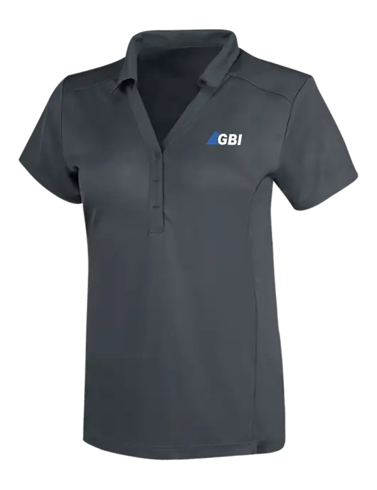 OGIO Dark Grey Womens Framework Polo w/Great Basin Industrial Logo