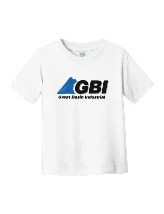 Rabbit Skins White Toddler Fine Jersey Tee w/Great Basin Industrial Logo