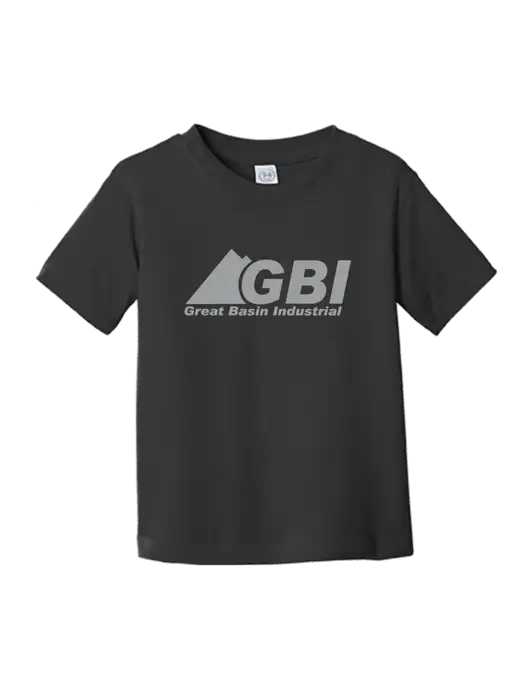 Rabbit Skins Black Toddler Fine Jersey Tee w/Great Basin Industrial Logo