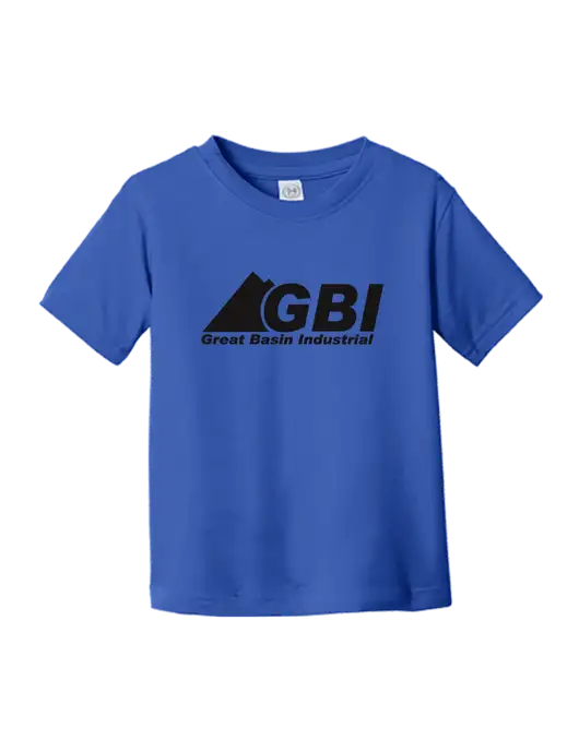 Rabbit Skins Royal Toddler Fine Jersey Tee w/Great Basin Industrial Logo