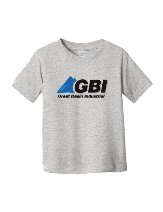 Rabbit Skins Light Grey Heather Toddler Fine Jersey Tee w/Great Basin Industrial Logo