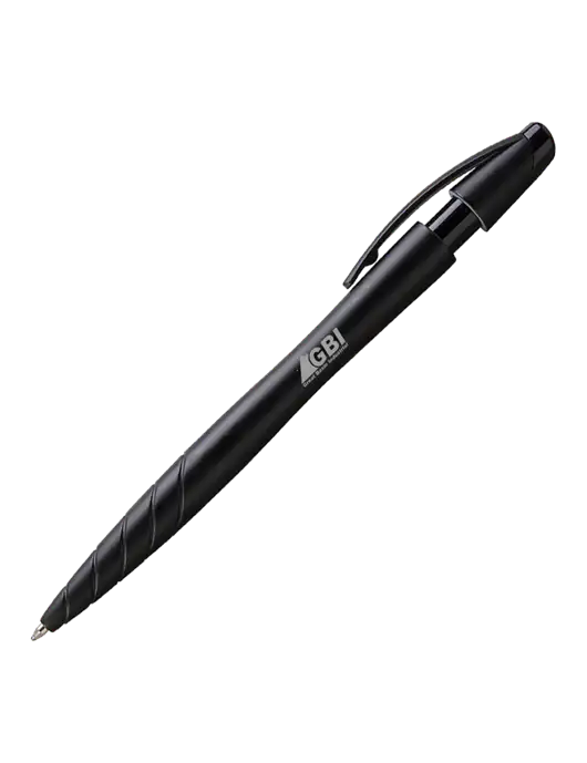 Awali Black Metallic Pen - Black Ink w/Great Basin Industrial Logo