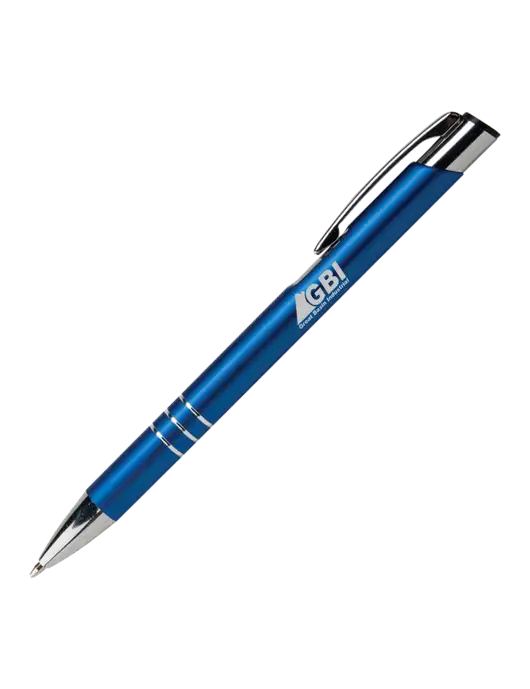 Laurent Blue Pen - Black Ink w/Great Basin Industrial Logo