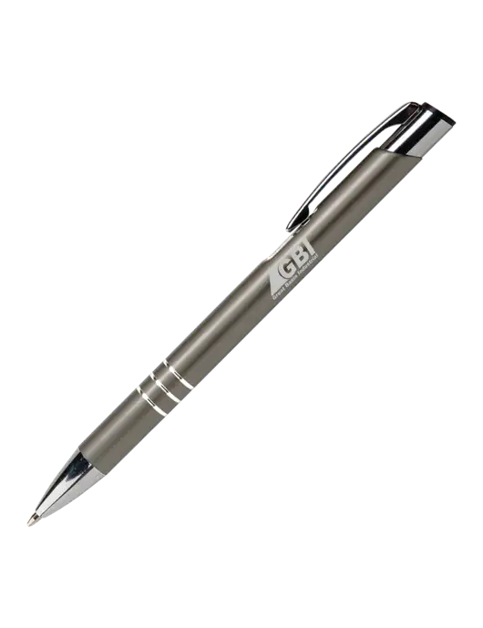 Laurent Gunmetal Pen - Black Ink w/Great Basin Industrial Logo