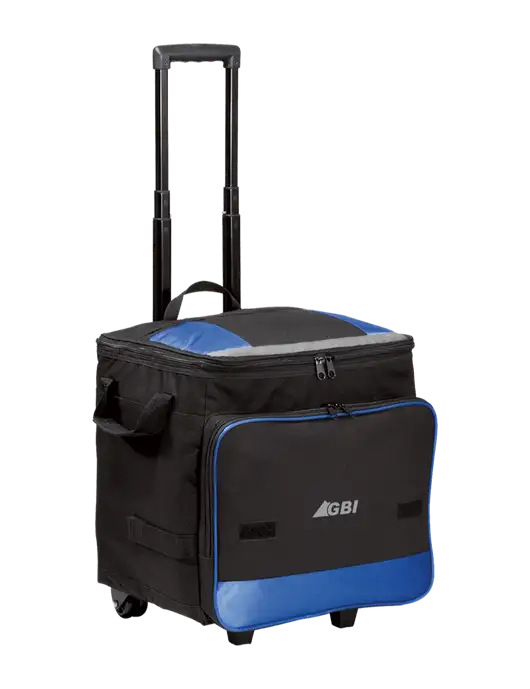 Twilight Blue Rolling Cooler w/Great Basin Industrial Logo