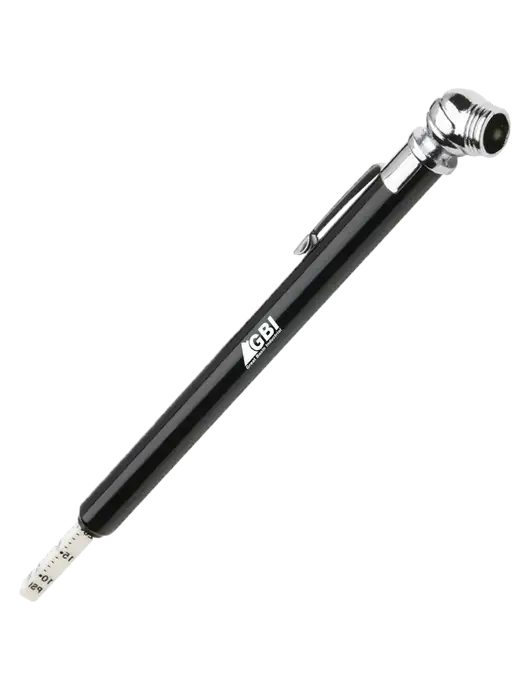 Quick View Black Tire Gauge w/Great Basin Industrial Logo