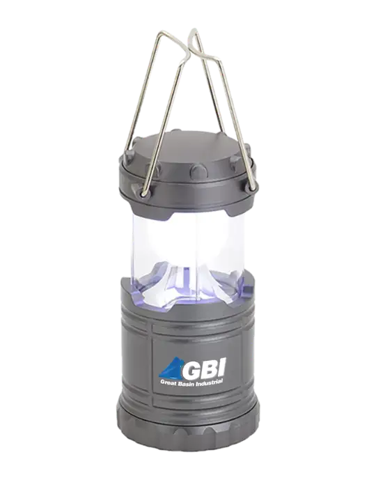 Gunmetal Mini Retro Lantern w/Great Basin Industrial Logo