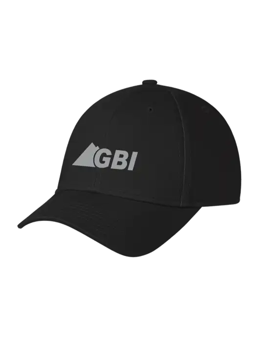 Black Structured Cap Hook & Loop w/Great Basin Industrial Logo