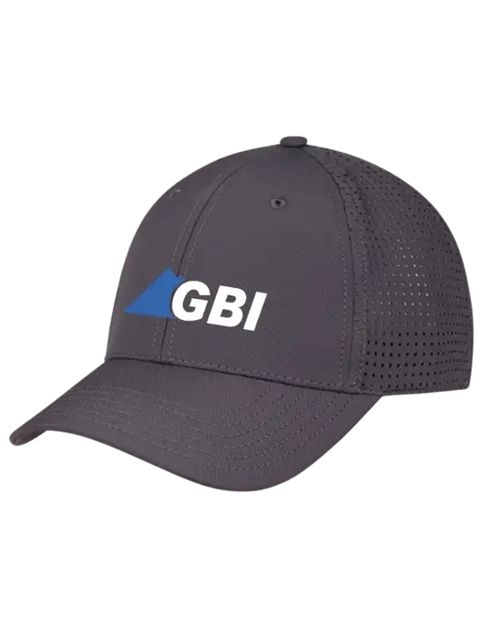 Charcoal Performance Stretchable Cap Hook & Loop w/Great Basin Industrial Logo
