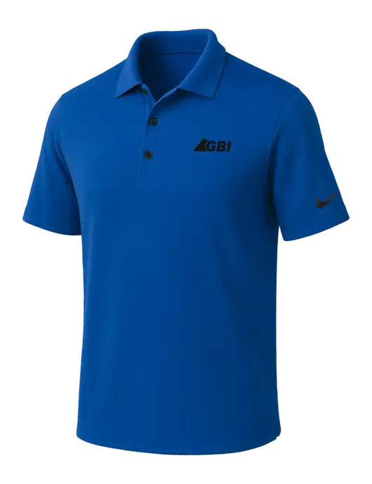 NIKE Dark Royal Dri-Fit Micro Pique Polo w/Great Basin Industrial Logo