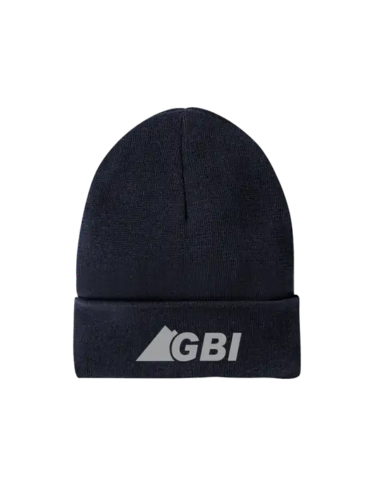 Recycled True Navy Beanie w/Great Basin Industrial Logo