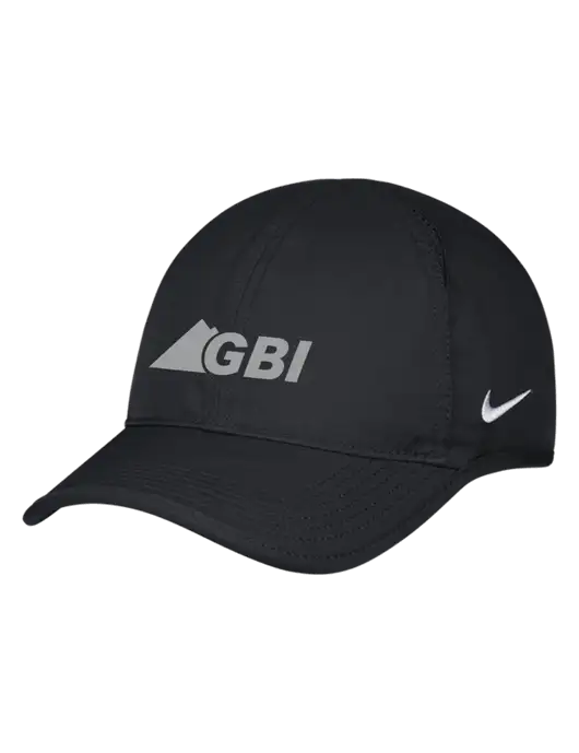 Nike Black Featherlight Cap w/Great Basin Industrial Logo