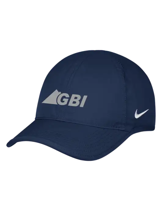 Nike Navy Featherlight Cap w/Great Basin Industrial Logo