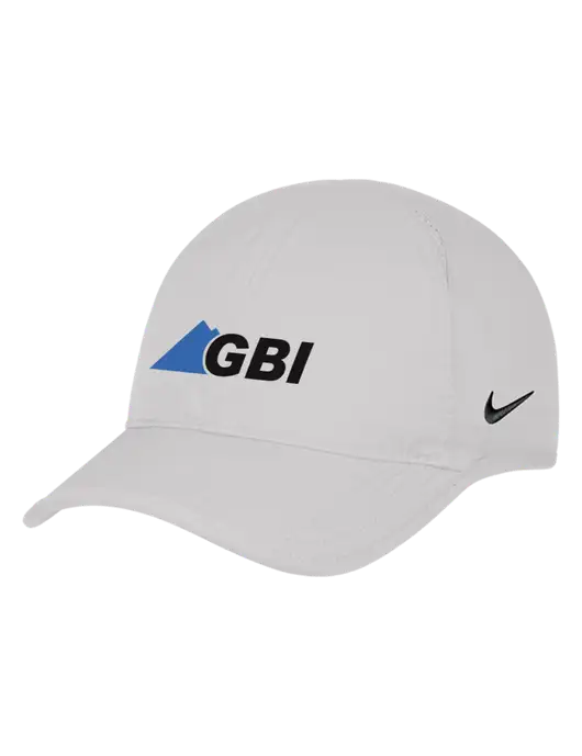 Nike White Featherlight Cap w/Great Basin Industrial Logo