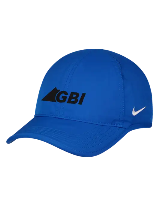 Nike Royal Featherlight Cap w/Great Basin Industrial Logo