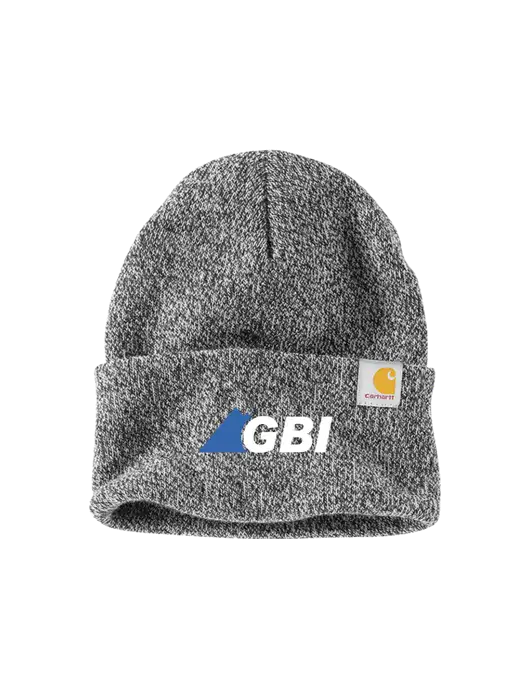 Carhartt Medium Grey Heather Watch Cap 2.0 w/Great Basin Industrial Logo