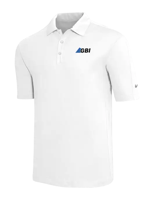 Nike White Tech Sport Dri-FIT Polo w/Great Basin Industrial Logo