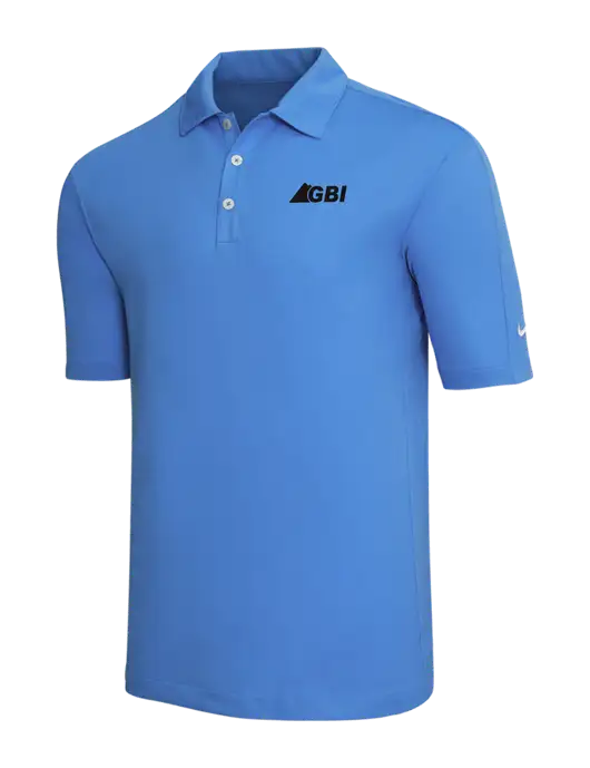 Nike Light Royal Blue Tech Sport Dri-FIT Polo w/Great Basin Industrial Logo