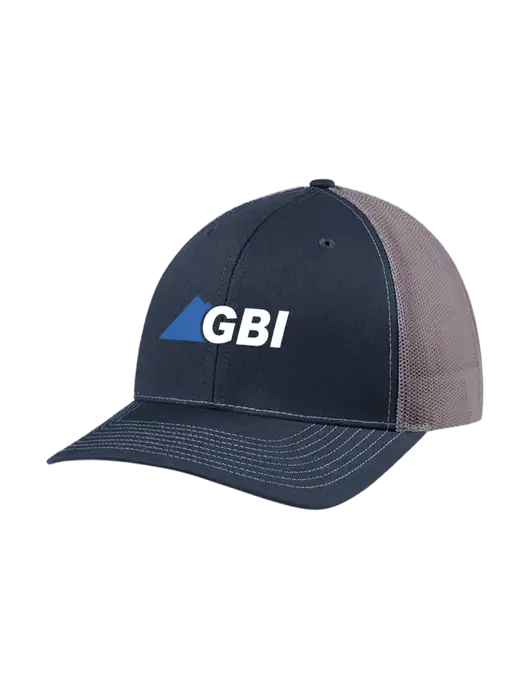 Richardson Adjustable Snapback Original 112 Trucker Cap Navy w/Charcoal Mesh w/Great Basin Industrial Logo