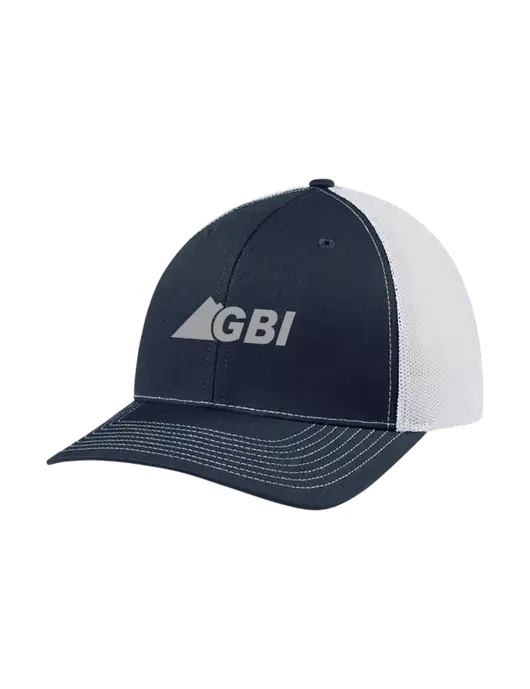 Richardson Adjustable Snapback Original 112 Trucker Cap Navy w/White Mesh w/Great Basin Industrial Logo