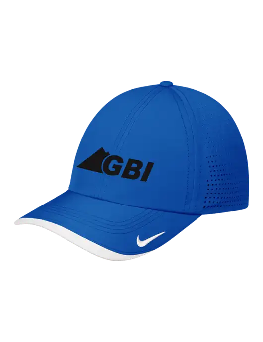 Nike Royal/White Dri-FIT Perforated Performance Cap w/Great Basin Industrial Logo