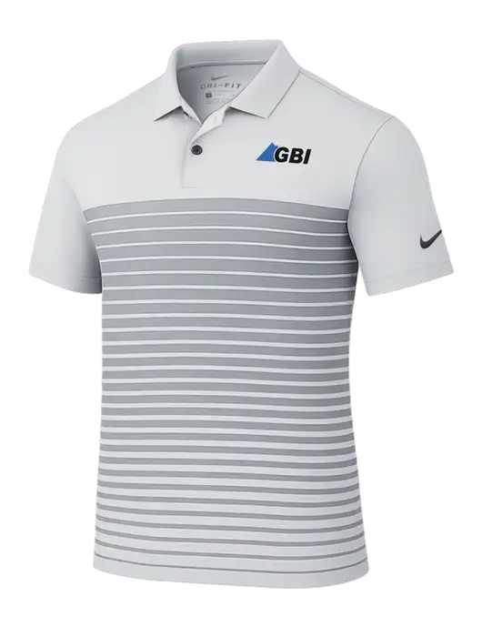 Nike Light Grey Dri-FIT Vapor Block Polo w/Great Basin Industrial Logo