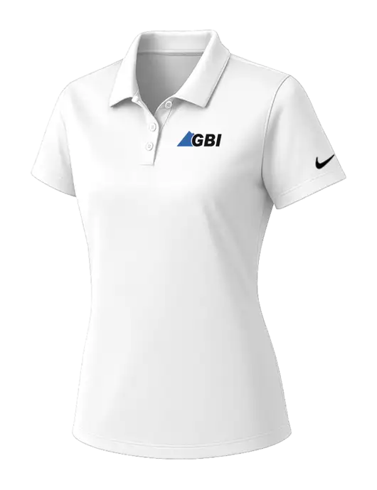 Nike Womens White Dry Essential Solid Polo w/Great Basin Industrial Logo