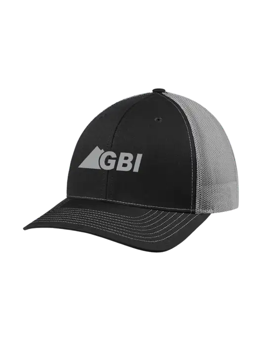 Richardson Adjustable Snapback Original 112 Trucker Cap Black w/Charcoal Mesh w/Great Basin Industrial Logo