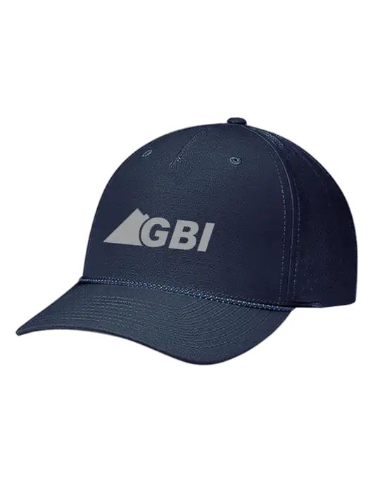 Richardson Laser Perf Performance Dark Navy/Navy-Grey-Blue Rope Cap w/Great Basin Industrial Logo