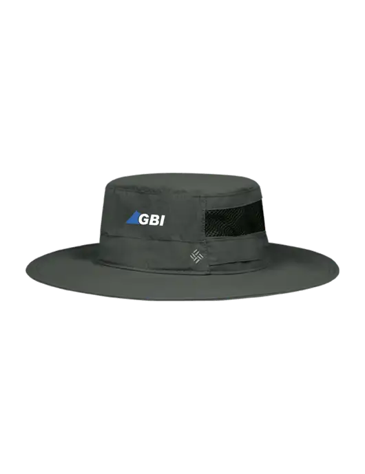 Columbia Dark Grey Bora Bora Booney  Hat w/Great Basin Industrial Logo