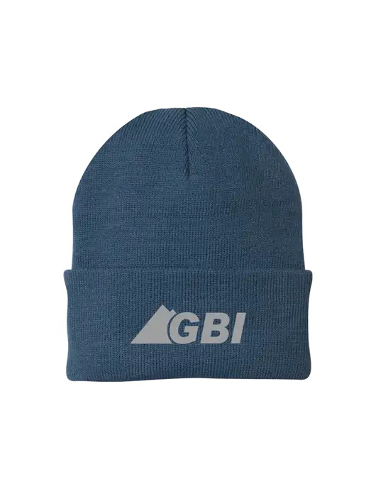 Dark Slate Knit Cap w/Great Basin Industrial Logo