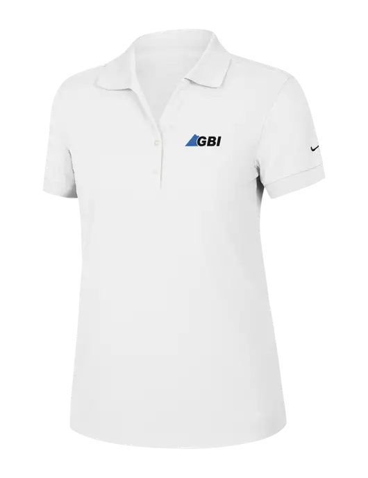 Nike Womens Dri-FIT Classic White Polo w/Great Basin Industrial Logo