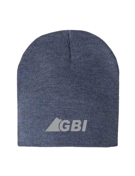 Navy Heather Element Knit Beanie w/Great Basin Industrial Logo