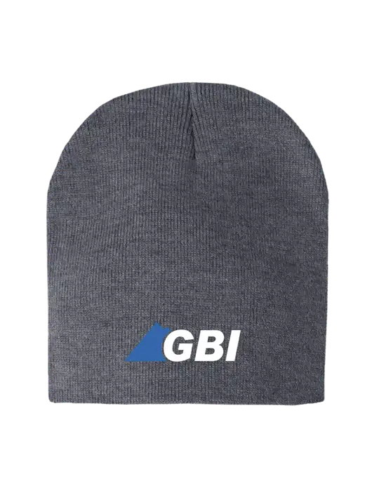 Dark Grey Heather Element Knit Beanie w/Great Basin Industrial Logo