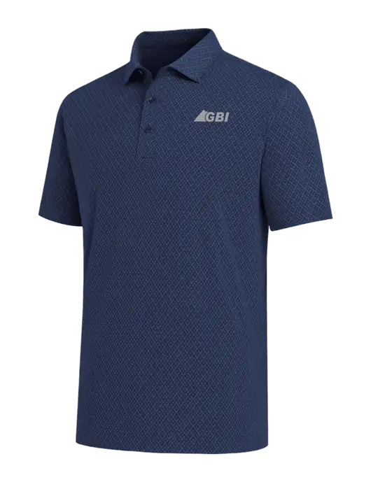 Callaway All-Over Stitched Dark Navy Chev Polo  w/Great Basin Industrial Logo